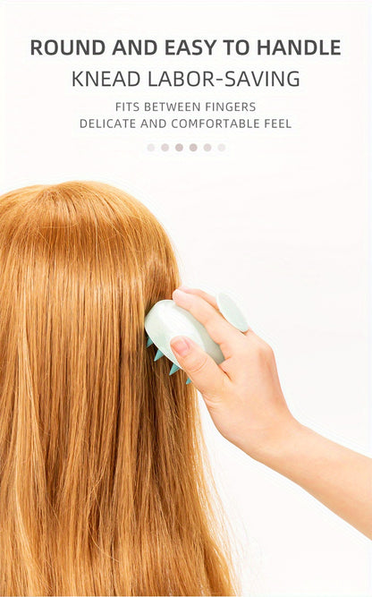 Silicone Hair Brush with Scalp Massage (3 pack)