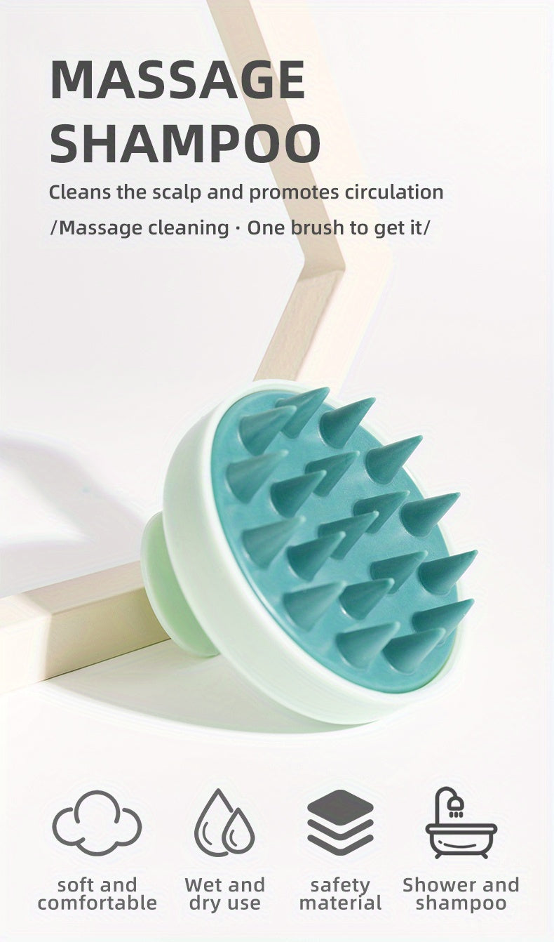 Silicone Hair Brush with Scalp Massage (3 pack)